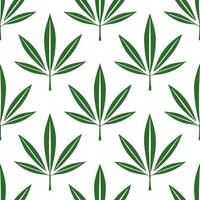 Botanical garden bamboo leaves seamless tiles pattern with various bamboo species in natural greens on white background perfect for serene spaces Set 7 vector