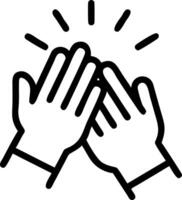 Bokeh Hands Clapping After a Team Brainstorming Session vector