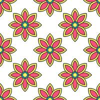Bohemian seamless tiles pattern with eclectic floral motifs and rich vibrant colors perfect for creative spaces Set 3 vector