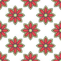 Bohemian seamless tiles pattern with eclectic floral motifs and rich vibrant colors perfect for creative spaces Set 4 vector