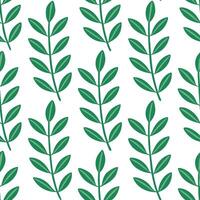 Bohemian eucalyptus seamless tiles pattern with vibrant green stems and intricate leaf details on white background ideal for eclectic spaces Set 2 vector