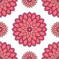 Bohemian botanical illustration seamless tiles pattern with eclectic peonies and dahlias in rich vibrant colors perfect for creative spaces Set 2 vector