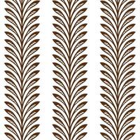Art Nouveau fern seamless tiles pattern with flowing fern vines and intricate leaf details in emerald green tones for artistic interiors Set 4 vector