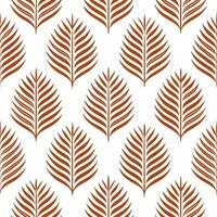 Art Deco fern seamless tiles pattern with symmetrical fern motifs and gold accents for luxurious living rooms Set 2 vector
