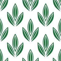 Abstract watercolor sage leaves seamless pattern with splashes and drips on white background vector