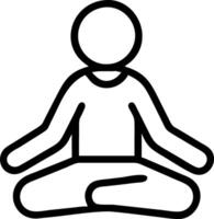 Person practicing deep breathing exercises in a quiet room copy space on left Set 3 vector