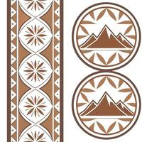 Create seamlessestiles patterns using regional symbols from the Andes incorporating mountain motifs and natural colors for a rustic earthy design concept as Focus on the natural bea Dynamic Square vector