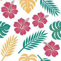 Design seamlessestiles pattern using the iconic symbols of Hawaiian culture focusing on tropical motifs and vibrant color schemes concept as Use the vibrant symbols of Hawaiian cult Dynamic Square vector