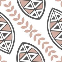Ethnic graphics seamless pattern with intricate mandala designs and rich color palettes for a detailed cultural look concept as Intricate mandala designs with rich colors in ethnic flat vector