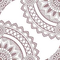 Ethnic graphics seamless pattern with intricate mandala designs and rich color palettes for a detailed cultural look concept as Intricate mandala designs with rich colors in ethnic flat Set 3 vector