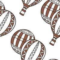 Ethnic graphics seamless pattern with traditional symbols and earthy color schemes for a grounded cultural look concept as Traditional symbols and earthy colors in ethnic graphics flat Set 3 vector