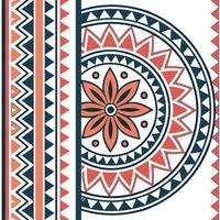Ethnic graphics seamless pattern with vibrant animal prints and bold geometric shapes for a lively cultural design concept as Vibrant animal prints combined with bold geometric sha flat Set 2 vector
