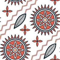 Ethnic graphics seamless pattern with vibrant animal prints and bold geometric shapes for a lively cultural design concept as Vibrant animal prints combined with bold geometric sha flat Set 3 vector
