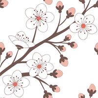 Elegant spring seamless tiles pattern with soft blossoms and pastel shades for gentle spaces concept as Soft and elegant spring blossoms arranged in a seamless pattern with pastel s flat vector