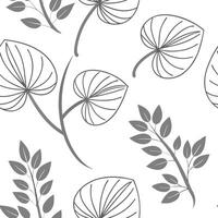 Ethereal silver Pilea seamless pattern with metallic shimmer on white background concept as Ethereal silver Pilea leaves with metallic shimmer creating a delicate seamless pattern flat vector