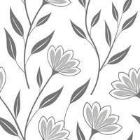 Ethereal silver heather seamless pattern with metallic shimmer on white background concept as Ethereal silver heather flowers with metallic shimmer creating delicate seamless patte flat vector