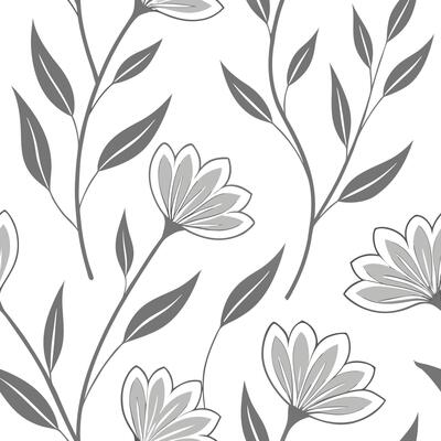 Ethereal silver heather seamless pattern with metallic shimmer on white background concept as Ethereal silver heather flowers with metallic shimmer creating delicate seamless patte flat
