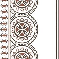 Ethnic patterns seamless design with ancient symbols and earth tones for a spiritual grounded cultural aesthetic concept as Grounded ethnic patterns with ancient symbols and earth flat vector