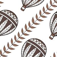 Ethnic patterns seamless design with rustic textures and woven patterns for a handmade artisan inspired holiday look concept as Handmade ethnic patterns with rustic textures and wo flat vector