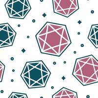 Flat Abstract retro polygon seamless pattern bright hues on white background suitable for stationery concept as Designing abstract seamless pattern with retro polygon shapes in bri flat Set 5 vector