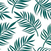 Flat Abstract tropical leaves seamless tile pattern with bold geometric shapes and vibrant colors for modern artistic spaces concept as Bold geometric shapes with vibrant colors cr flat Set 2 vector