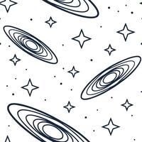 Flat Arrange seamless sci fi fractal designs with swirling galaxy hints and white isolation perfect for futuristic brand strategies or digital media visuals concept as Compose frac flat vector