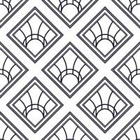 Flat Art deco frame seamless tile pattern with bold geometry and luxurious details concept as Bold geometric art deco frames create seamless tile patterns with luxurious details en flat vector