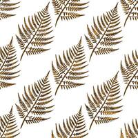 Flat Art Deco fern seamless tile pattern with symmetrical fern motifs and gold accents for luxurious living rooms concept as Symmetrical fern motifs with gold accents create Art De flat Set 2 vector