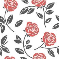 Flat Art Deco rose seamless tile pattern with symmetrical rose motifs and gold accents for luxurious interiors concept as Symmetrical rose motifs with gold accents create Art Deco flat Set 2 vector