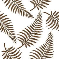 Flat Art Nouveau fern seamless tile pattern with flowing fern vines and intricate leaf details in emerald green tones for artistic interiors concept as Flowing fern vines and intri flat vector