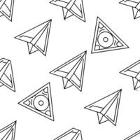 Flat Banknote origami concept as Extreme close up of a seamless tile pattern featuring various origami shapes made from stylized banknotes Camera slowly rotates to reveal the intr flat vector