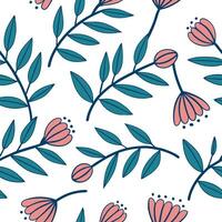 Flat Bohemian seamless tile pattern with eclectic floral motifs and rich vibrant colors perfect for creative spaces concept as Eclectic floral motifs with rich vibrant colors creat flat Set 2 vector