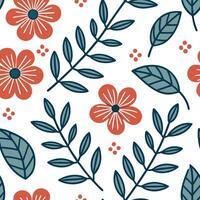 Flat Bohemian seamless tile pattern with eclectic floral motifs and rich vibrant colors perfect for creative spaces concept as Eclectic floral motifs with rich vibrant colors creat flat vector