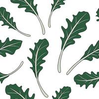 Flat Botanical calendula leaves seamless tile pattern lush isolated white background perfect for spring textiles branding packaging concept as Botanical calendula leaves seamless p flat vector