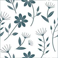 Flat Botanical watercolor seamless tile pattern with soft flower washes and organic shapes for serene living spaces concept as Soft flower washes and organic shapes create botanica flat vector