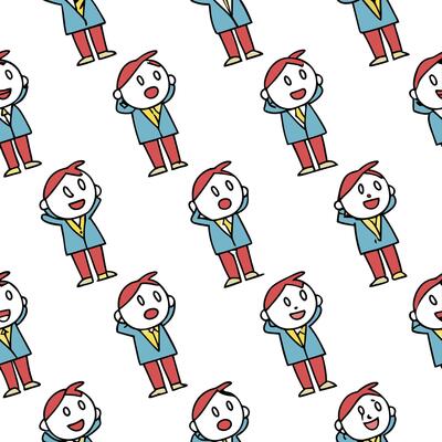 Flat Cartoon Calendar Characters concept as Design a seamless background featuring cartoon characters representing each month of the 2026 calendar The characters should be engagin flat