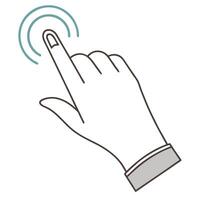 Flat Close up of hand swiping holographic notification in air concept as A macro image shows a hand swiping away a holographic notification floating in the air representing seamles flat vector
