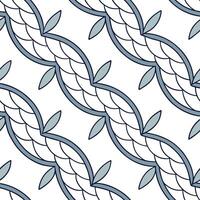 Flat Compose a seamless ethnic inspired tile pattern with geometric weaves layered textures and dynamic gradient colorations concept as Geometric weaves interact with layered text flat vector