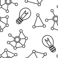 Flat Compose seamless tile with minimal futuristic shapes bright connectors and stark white sections fueling modern innovation concept as Arrange advanced polygons and linear detai flat vector