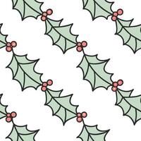 Flat Compostable Packaging Christmas Garland concept as A seamless minimal background featuring a repeating pattern of Christmas garlands made from compostable packaging materials flat vector