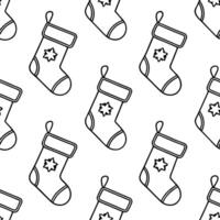 Flat Compostable Packaging Christmas Stockings concept as A seamless minimal background featuring a repeating pattern of Christmas stockings made from compostable packaging materia flat vector