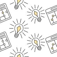 Flat Conceive seamless tile uniting futuristic interfaces radiating lines balanced negative space forward thinking impression concept as Show modular UI pathways forging tech illus flat vector