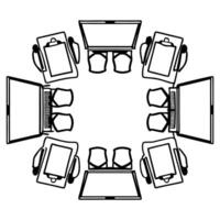 Flat Energetic Team Collaboration with Creative Tools concept as An energetic team collaborating using creative tools and digital devices during a brainstorming session in a vibran flat Set 3 vector