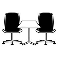 Flat Glossy Collaborative Office with Glass Partitions concept as A glossy collaborative office setting featuring glass partitions and modern furniture ideal for team brainstorming flat vector