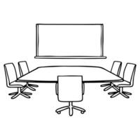Flat Glossy Minimalist Meeting Room Background concept as A glossy minimalist meeting room background with sleek furniture and ample copy space perfect for showcasing collaborative flat vector