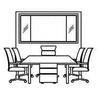 Flat Glossy Neutral Office Background concept as A glossy neutral office background with sophisticated decor and ample copy space ideal for showcasing professional collaborative br flat vector