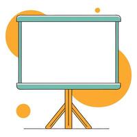 Flat Interactive Brainstorming with Digital Whiteboard concept as A team using a digital whiteboard for an interactive brainstorming session in a modern office captured candidly wi flat vector
