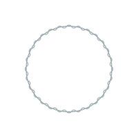 Twisted Circular Frame vector