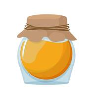 Honey Jar with Lid vector