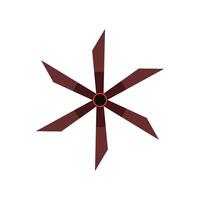 Red Sharp Fan Blade vector